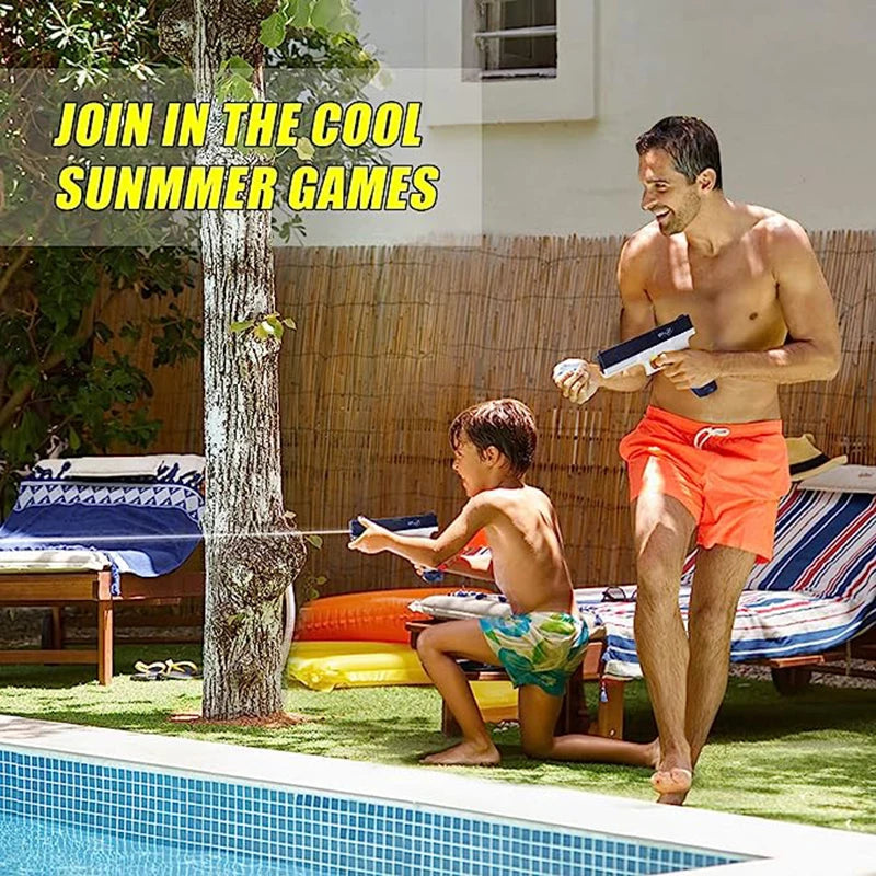 2025 New Water Gun Electric Glock Pistol Shooting Toy Full Automatic Summer Water Beach Toy for Kids Boys Girls Adults