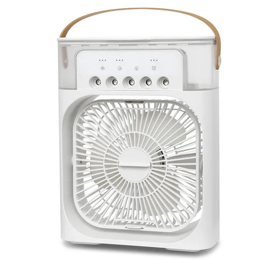 Compact Silent Mini Air Conditioner & Humidifier - Perfect for Home & Indoor Cooling